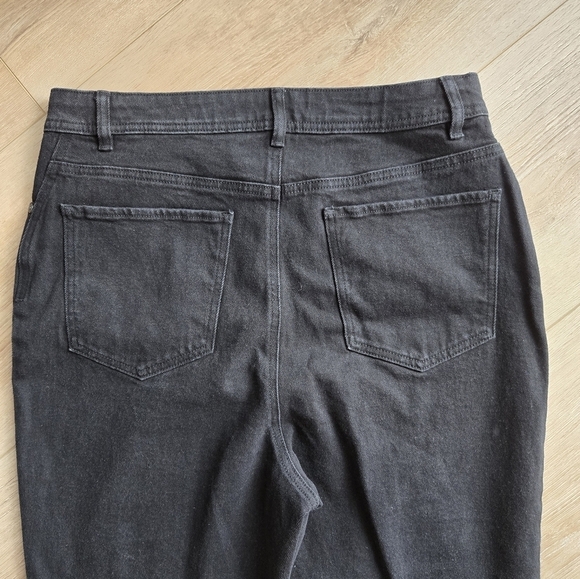 Style & Co Women's 10 Black Straight Leg Denim Blue Jeans EUC - Picture 11 of 12